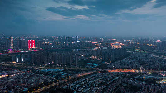 佛山新城夜景延时视频