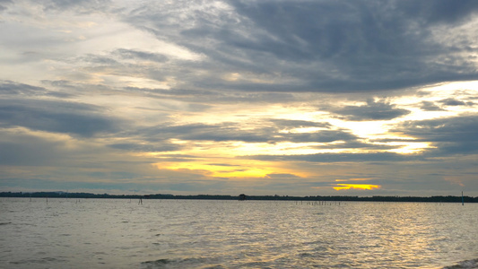 黄昏大海夕阳延时合集4K[慢动作]视频