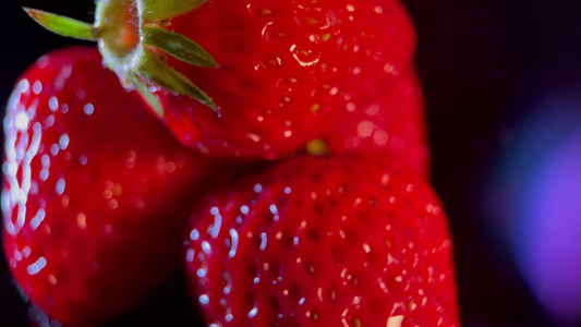 近景水果草莓视频