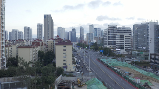 青岛城市建筑航拍视频
