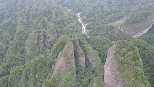 航拍湖南万佛山4A景区视频