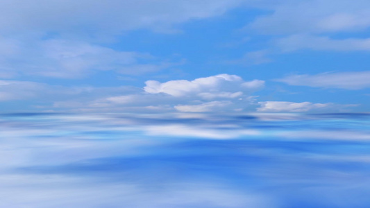 白云大海穿梭合成背景视频视频