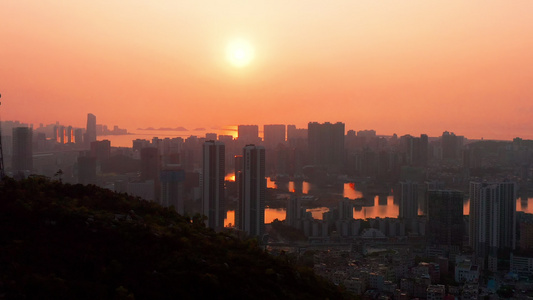 珠海横琴澳门航拍视频