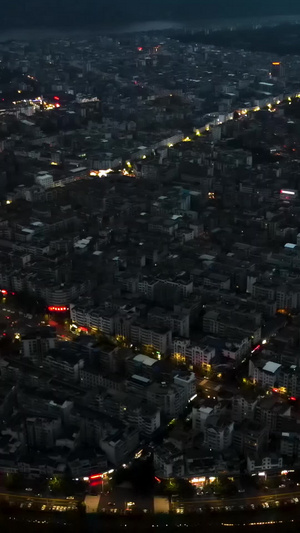旅游热门城市四川阆中古城夜景全景视频32秒视频