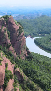 5A风景区龟峰景区山峰刻字龟峰航拍合集世界遗产视频