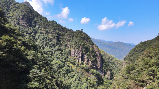 衢州天脊龙门峡谷航拍4K视频