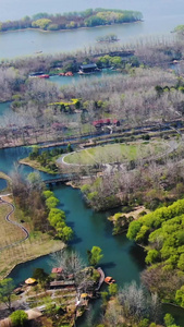 5A景区溱湖湿地公园风景区航拍视频旅游度假视频