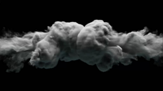 烟雾碰撞爆炸出LOGO会声会影模板视频
