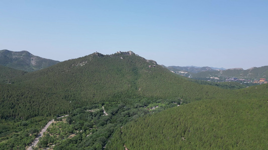 航拍山东潍坊青州云门山风景区  视频