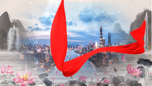 水墨中国风企业宣传片AE模板68秒视频