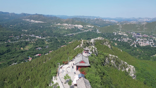 航拍山东潍坊青州云门山风景区  视频