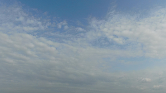 航拍大自然山川蓝天白云自然风光视频