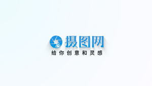 明亮的碎片飞舞logo演绎10秒视频