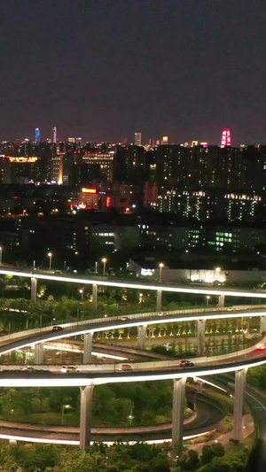 宁波城市交通北环路立交桥航拍视频快速路31秒视频