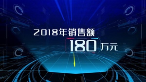 科技文字展示三维空间流程AE模板41秒视频