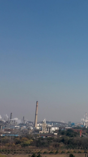 航拍南京化工厂江北新区扬子石化工厂大景138秒视频