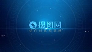 震撼科技LOGO片头10秒视频