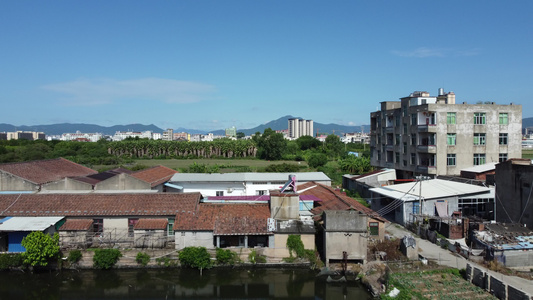 航拍莆田乡镇风景4K实拍视频视频