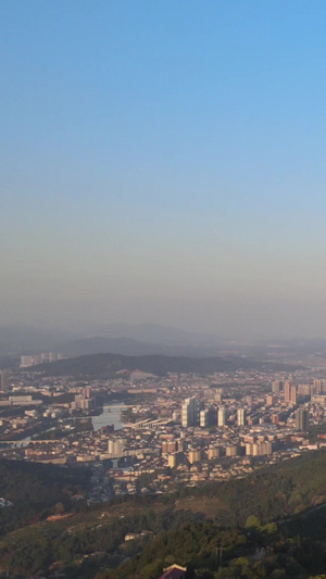 守护这座城市的佛像航拍无人机41秒视频