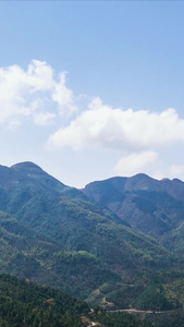 大自然山川蓝天白云延时摄影视频