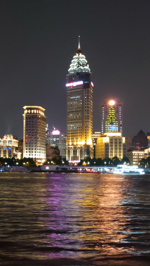 上海北外滩黄浦江延时旅游景点4秒视频