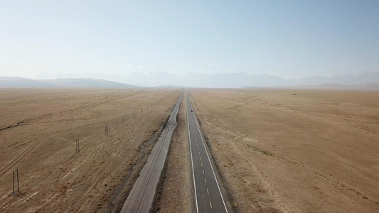 红山大峡谷新疆独库公路4K航拍视频