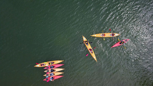 千岛湖上皮划艇航拍4K42秒视频