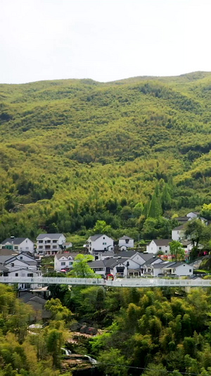 航拍山沟沟高空玻璃栈道玻璃桥119秒视频