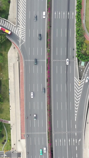 广州二沙岛交通航拍中国13秒视频