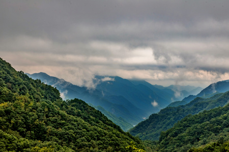 延时摄影秦岭山丰峪口黄花岭视频