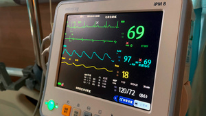 4k实拍医院监护设备15秒视频