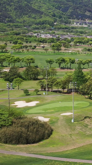 宁波东钱湖高尔夫球场航拍视频宁波旅游31秒视频