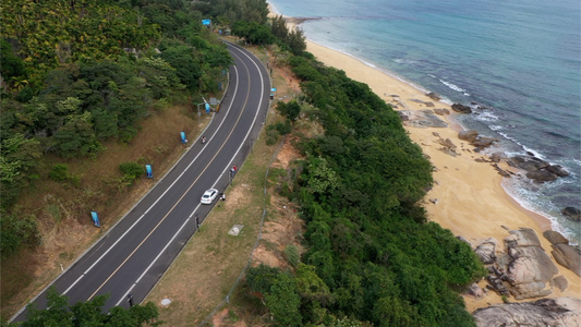 海湾公路航拍视频