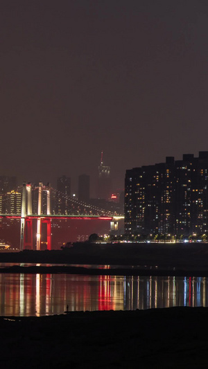重庆九龙坡区夜景鹅公岩大桥延时重庆夜景13秒视频