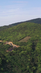 航拍苏州太湖西山飘渺峰观音寺旅游景点视频