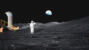 月球宇航员30秒视频