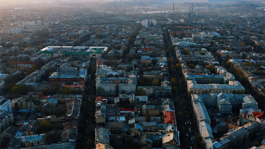 敖德萨城市风光视频