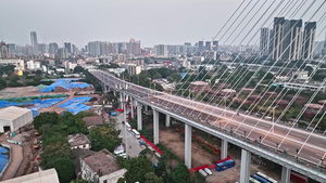 4k广州鹤洞大桥扩建50秒视频