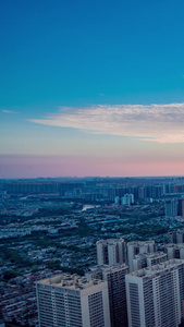 成都市城市日转夜延时摄影成都夜景视频