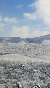 东北冬季雪山风光国家地质公园视频