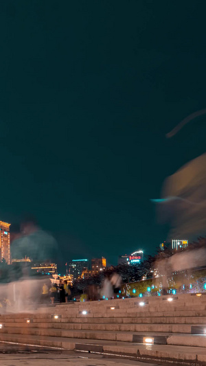 延时上海雨后外滩倒影钟楼6k延时素材10秒视频