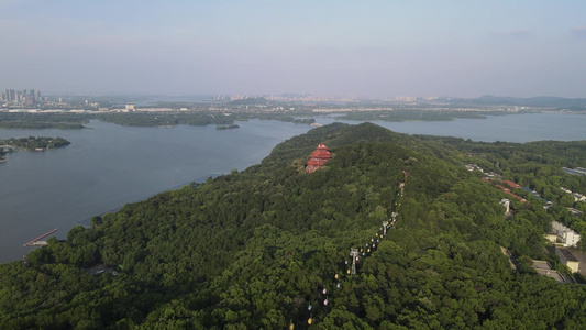 湖北武汉城市风光旅游景区航拍视频