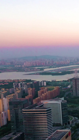航拍清晨的苏州艺术渲染81秒视频