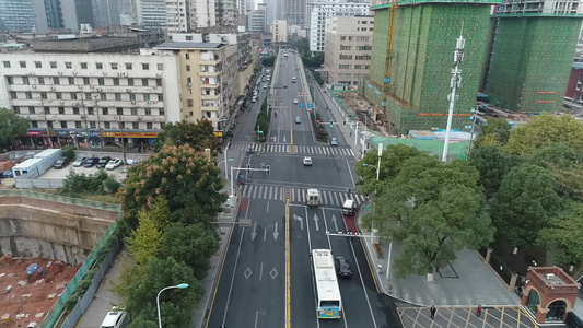 湖南长沙八一路繁忙街景视频