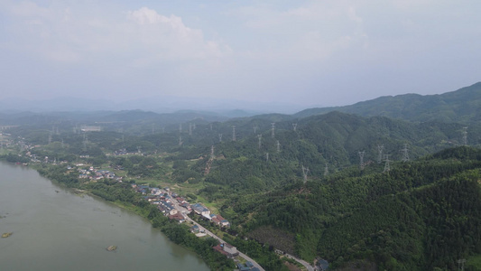 大自然山川丘陵自然风光航拍视频