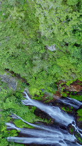 赛舞瀑布俯瞰航拍巴厘岛视频