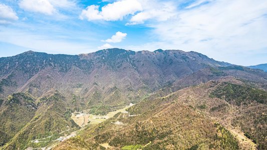 8K陕西陕南秦巴山脉大巴山航拍延时视频