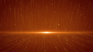 4K金红色空间粒子背景循环30秒视频