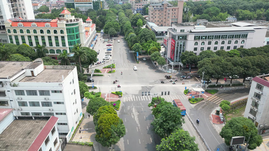 广西百色城市风光航拍视频