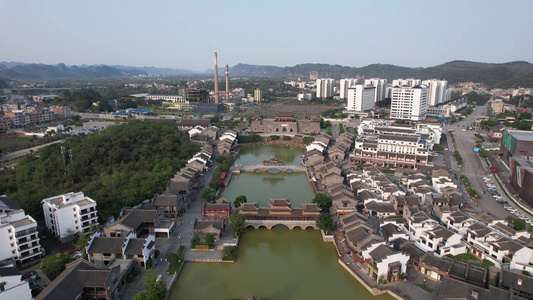 航拍广西崇左太平府4A景区 视频